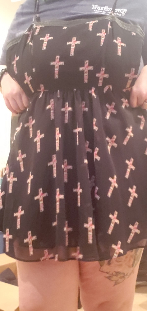 Floral cross dress